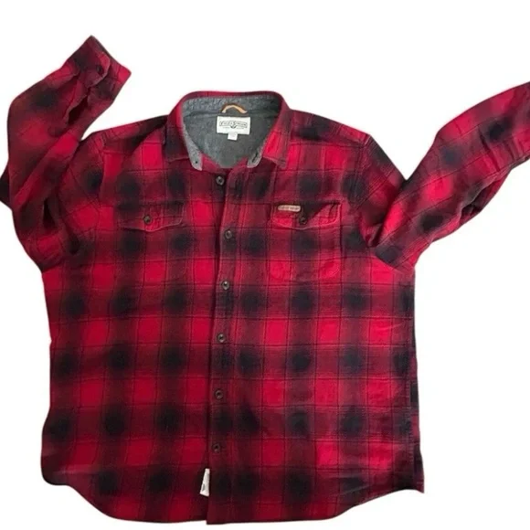 Field & Stream Red Black Plaid Flannel Shirt Men’s XXL Button Up Outdoor - Picture 2 of 9
